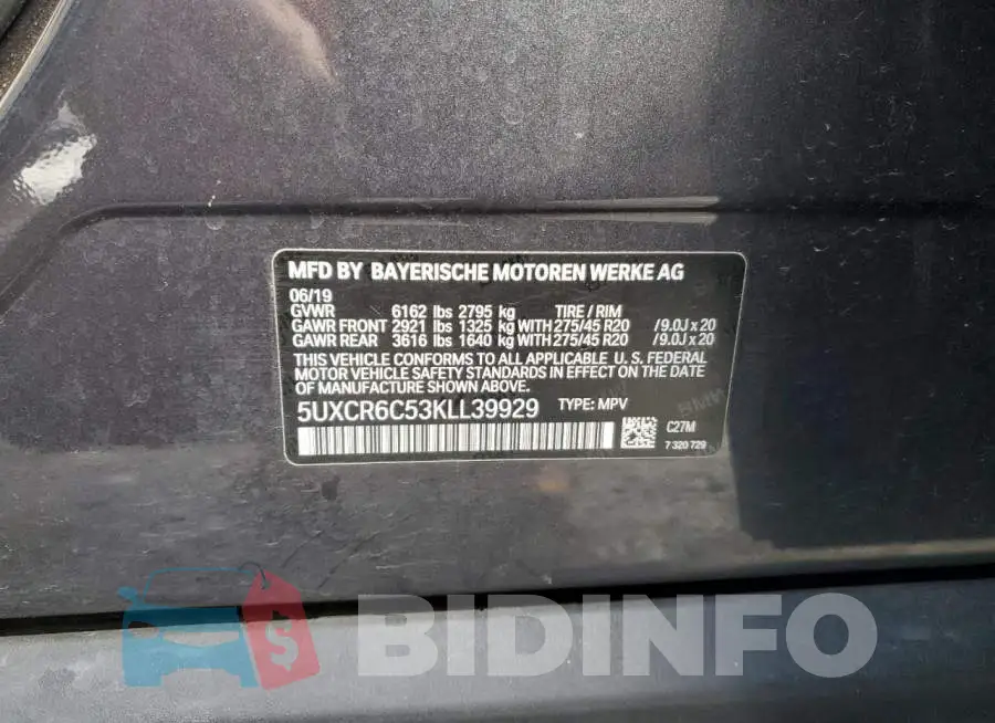 5UXCR6C53KLL39929 Photo# 13
