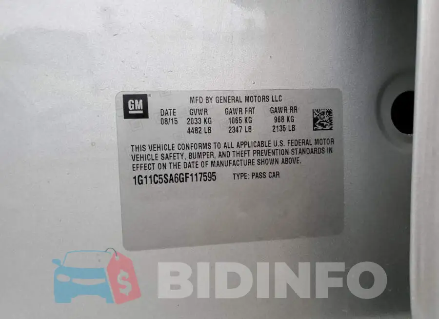 1G11C5SA6GF117595 Photo# 12