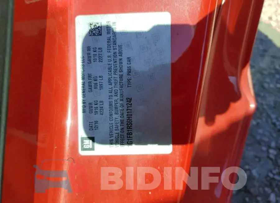 1G1FB1RS6H0171242 Photo# 12