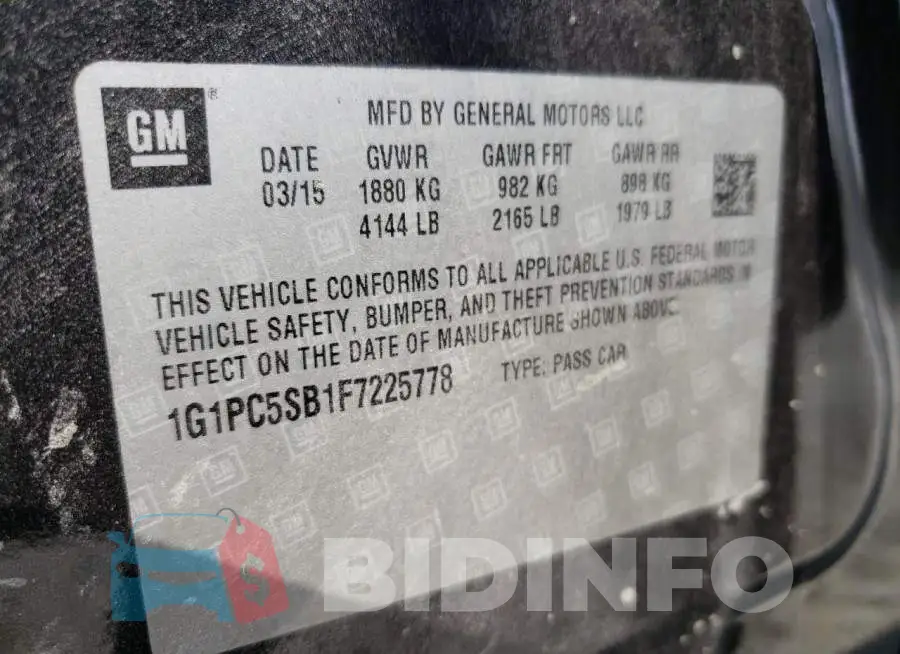 1G1PC5SB1F7225778 Photo# 13