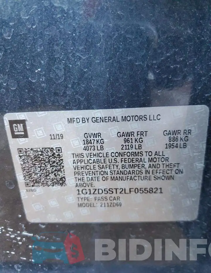 1G1ZD5ST2LF055821 Photo# 13