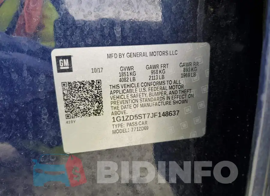 1G1ZD5ST7JF148637 Photo# 12