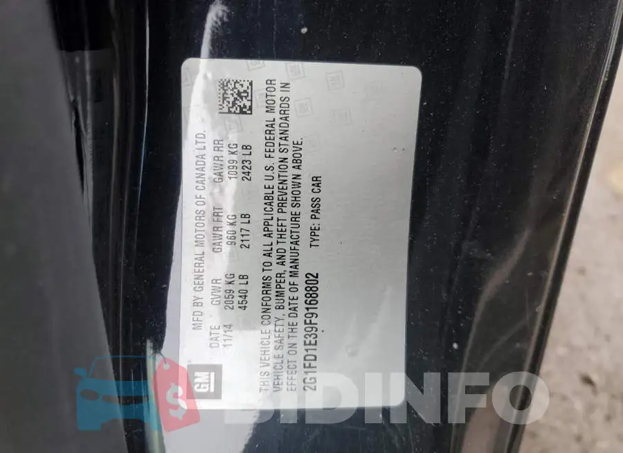 2G1FD1E39F9168802 Photo# 12