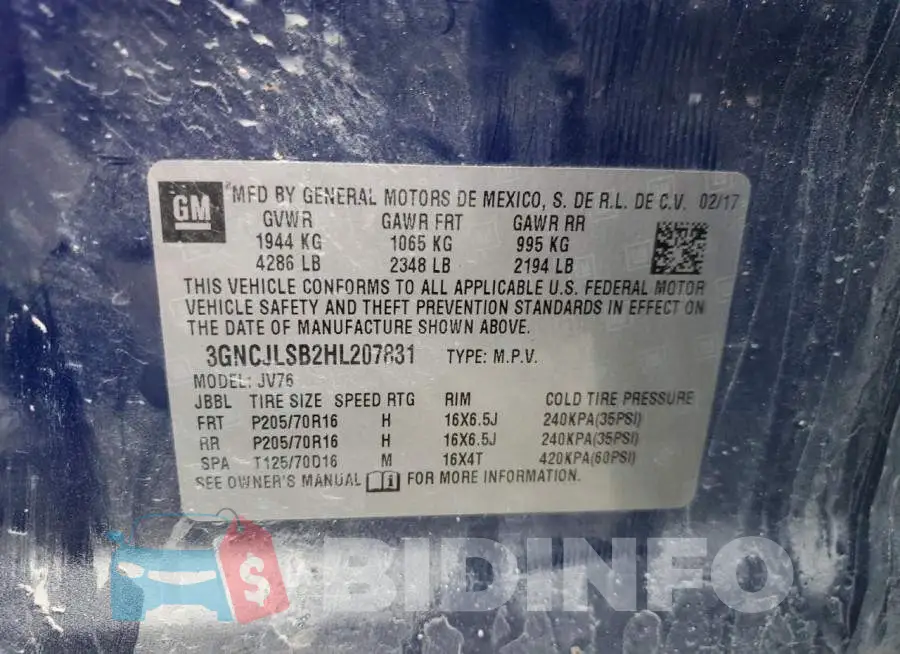 3GNCJLSB2HL207831 Photo# 12