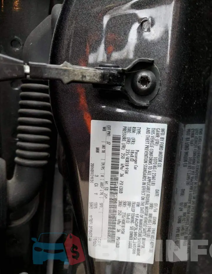 1FADP3L98GL245586 Photo# 12