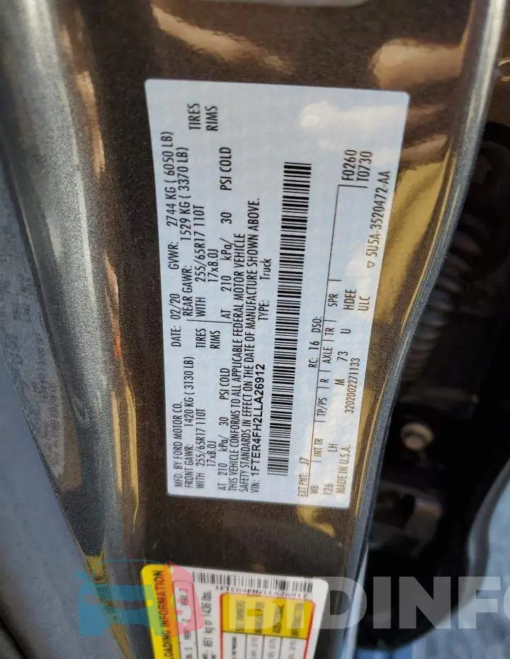 1FTER4FH2LLA26912 Photo# 12