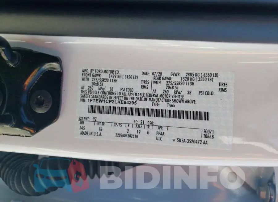 1FTEW1CP2LKE84295 Photo# 12