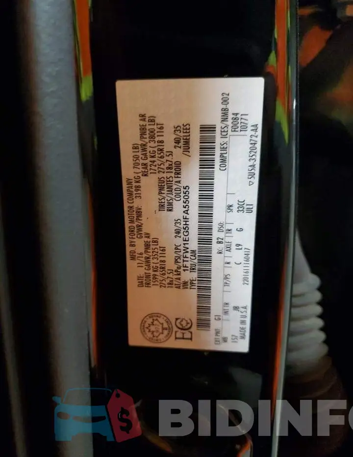 1FTFW1EG5HFA55055 Photo# 12