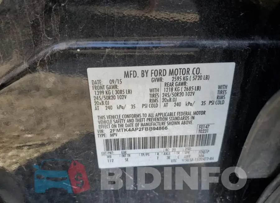 2FMTK4AP2FBB94866 Photo# 12