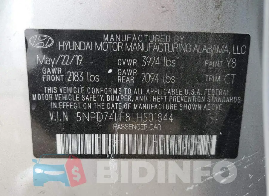 5NPD74LF8LH501844 Photo# 12