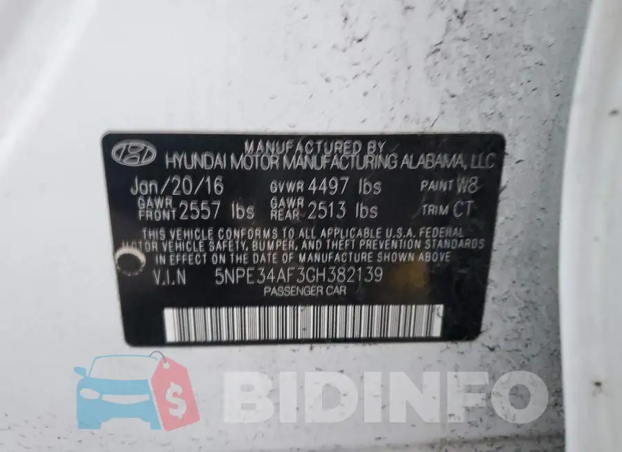 5NPE34AF3GH382139 Photo# 12