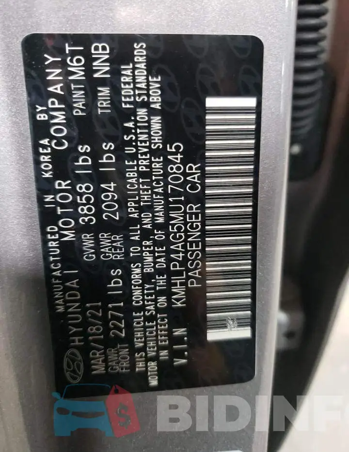 KMHLP4AG5MU170845 Photo# 12