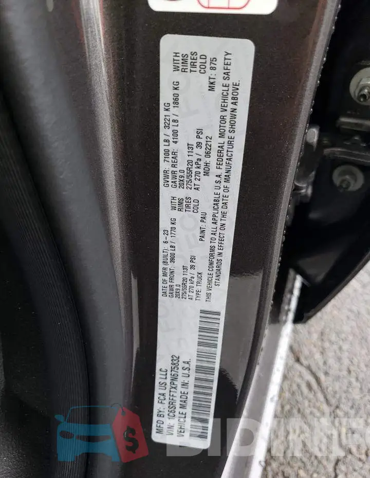 1C6SRFFTXPN675832 Photo# 12