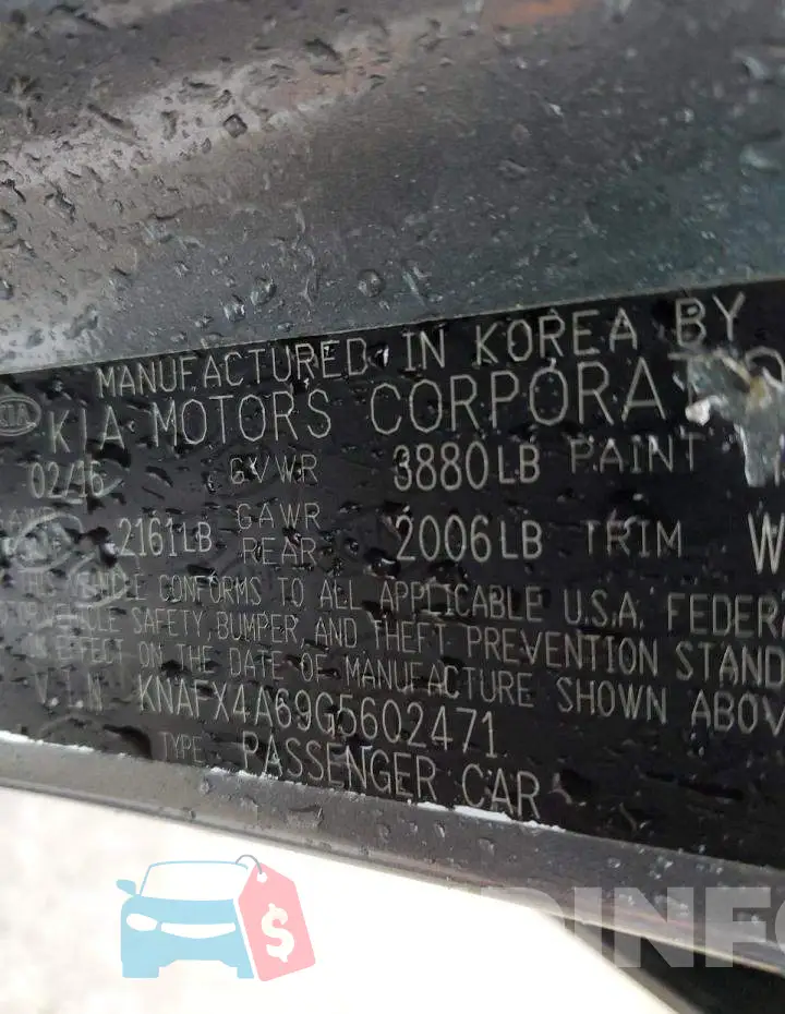 KNAFX4A69G5602471 Photo# 13