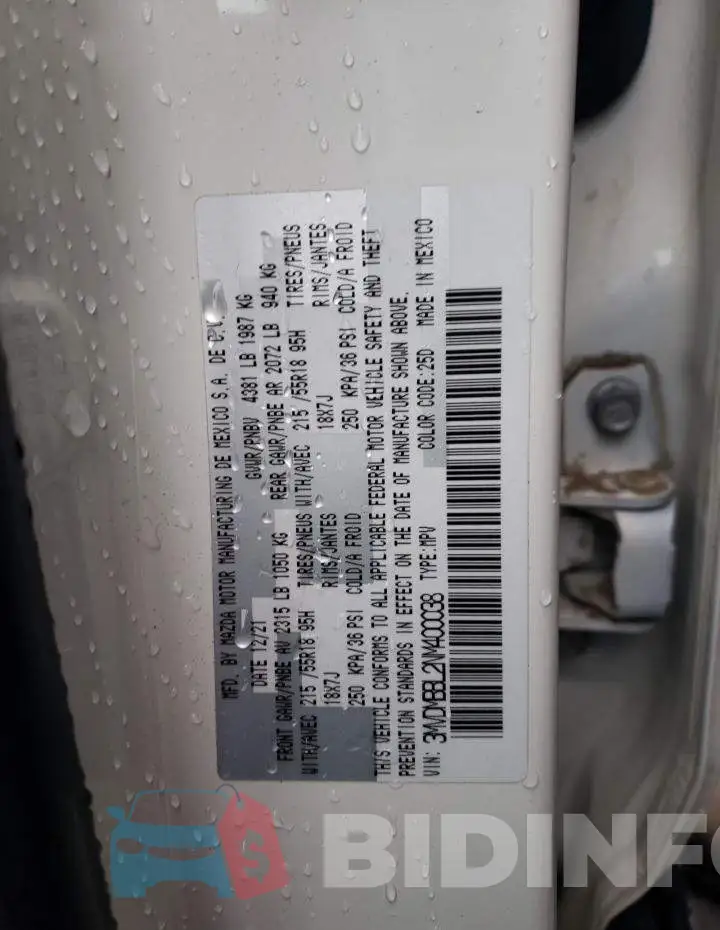 3MVDMBBL2NM400038 Photo# 12