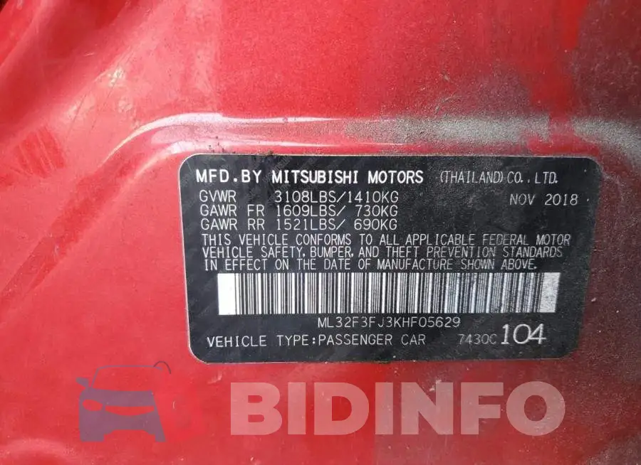 ML32F3FJ3KHF05629 Photo# 12