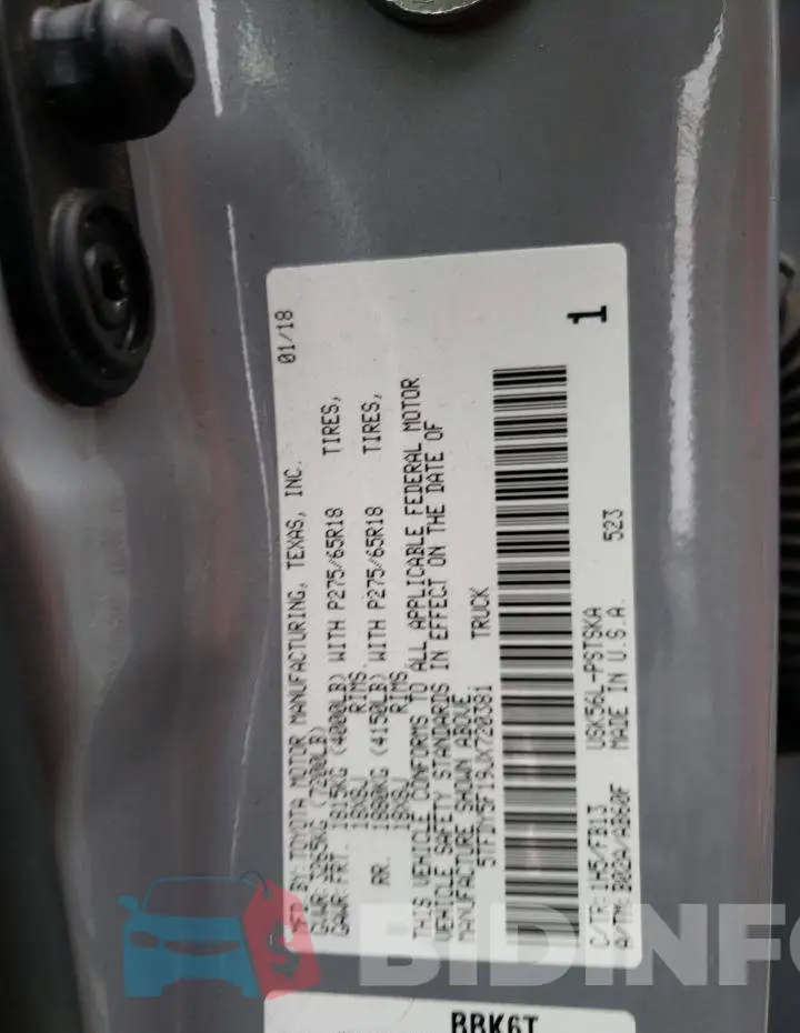 5TFDY5F19JX720381 Photo# 13