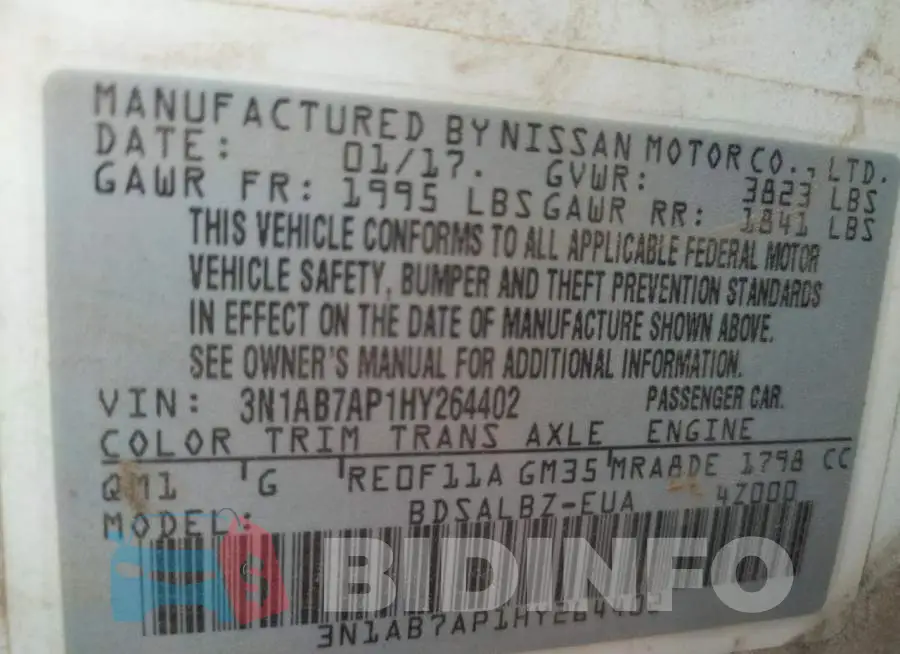 3N1AB7AP1HY264402 Photo# 12