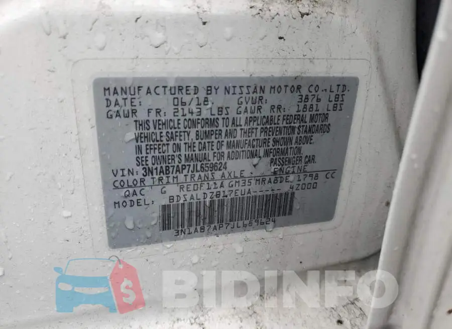 3N1AB7AP7JL659624 Photo# 12