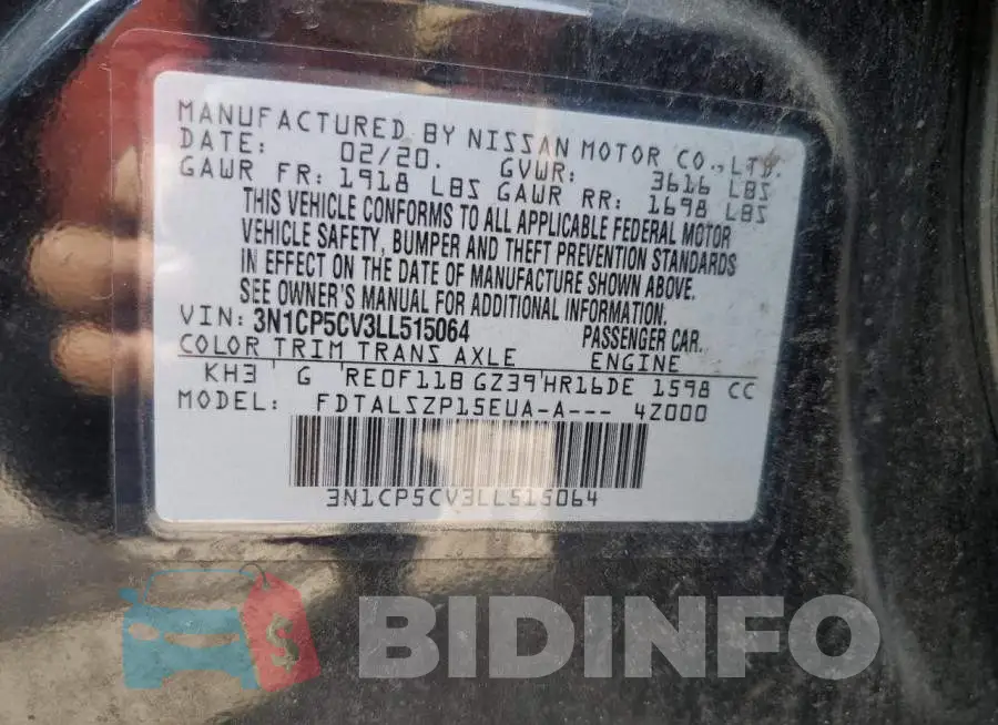 3N1CP5CV3LL515064 Photo# 12