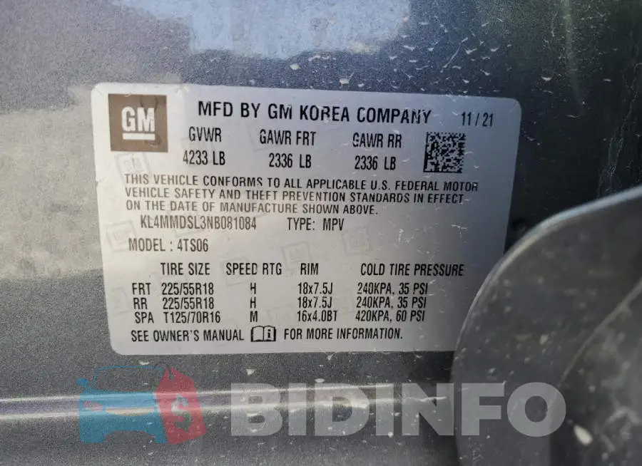 KL4MMDSL3NB081084 Photo# 14