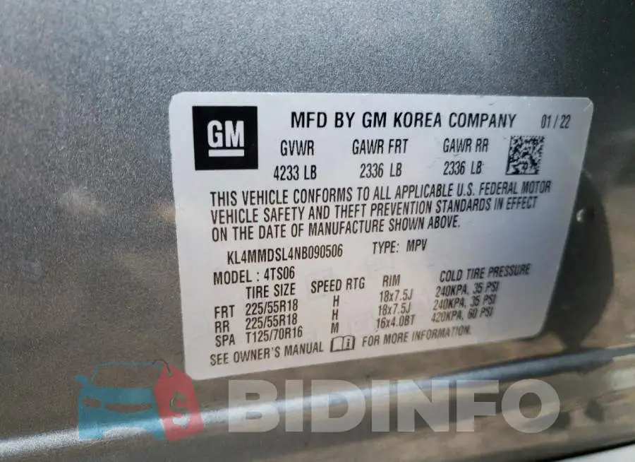 KL4MMDSL4NB090506 Photo# 13