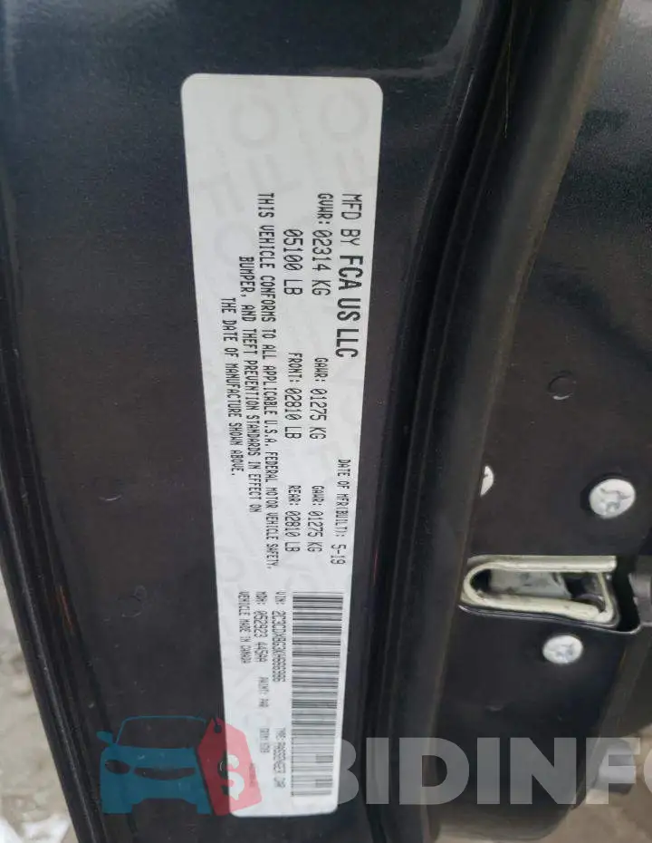 2C3CDXBG3KH666986 Photo# 12