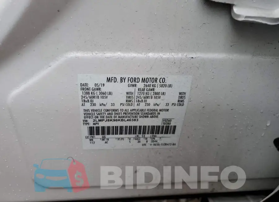 2LMPJ8K96KBL46383 Photo# 12