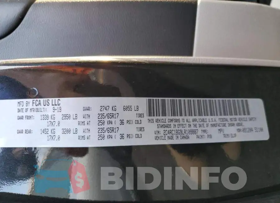 2C4RC1BG9LR109887 Photo# 13