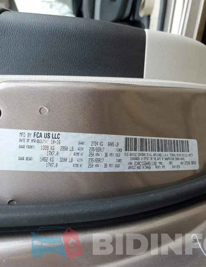 2C4RC1DG8HR611102 Photo# 13