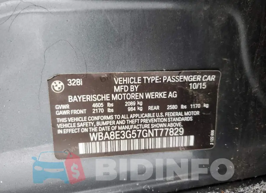 WBA8E3G57GNT77829 Photo# 12