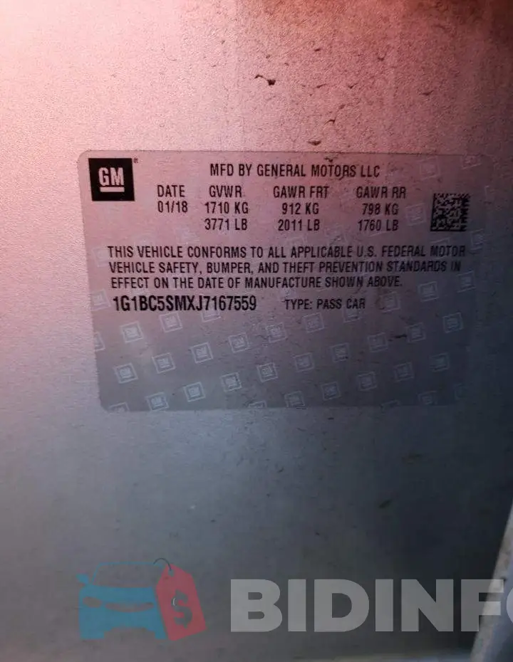 1G1BC5SMXJ7167559 Photo# 12