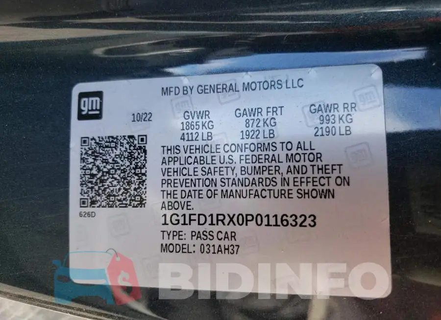 1G1FD1RX0P0116323 Photo# 12