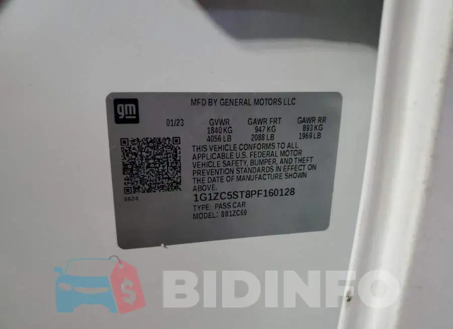 1G1ZC5ST8PF160128 Photo# 12