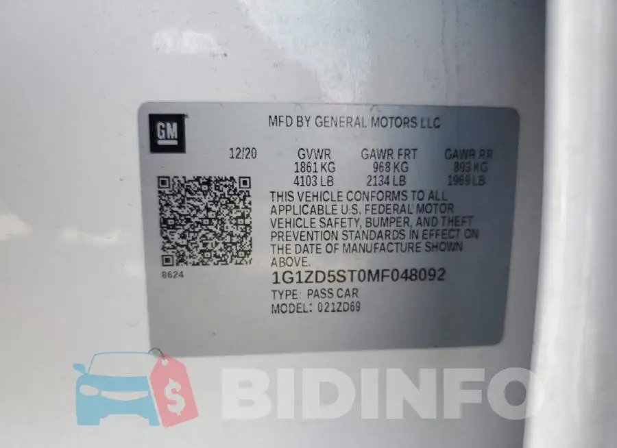 1G1ZD5ST0MF048092 Photo# 12