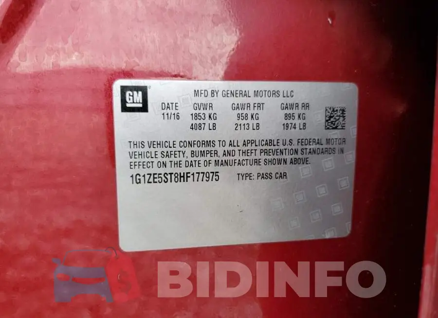 1G1ZE5ST8HF177975 Photo# 12