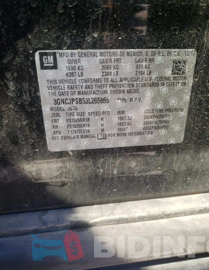 3GNCJPSB5JL265865 Photo# 13