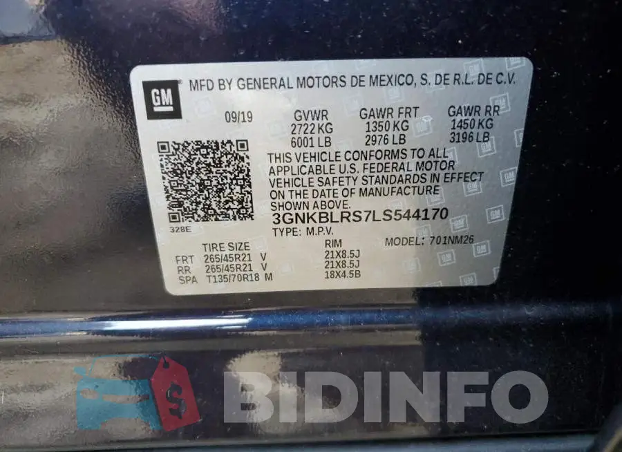 3GNKBLRS7LS544170 Photo# 13