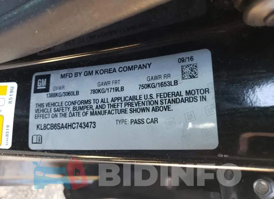 KL8CB6SA4HC743473 Photo# 12