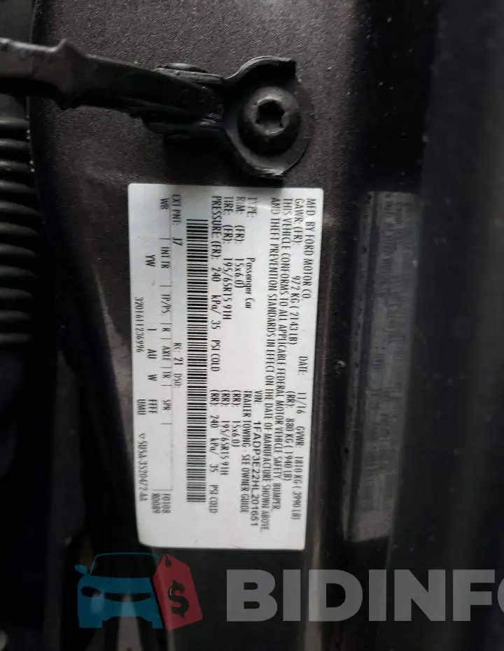 1FADP3E22HL201651 Photo# 12