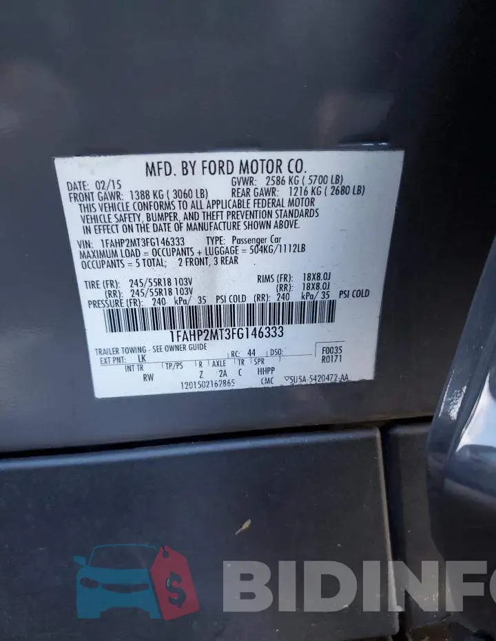 1FAHP2MT3FG146333 Photo# 12