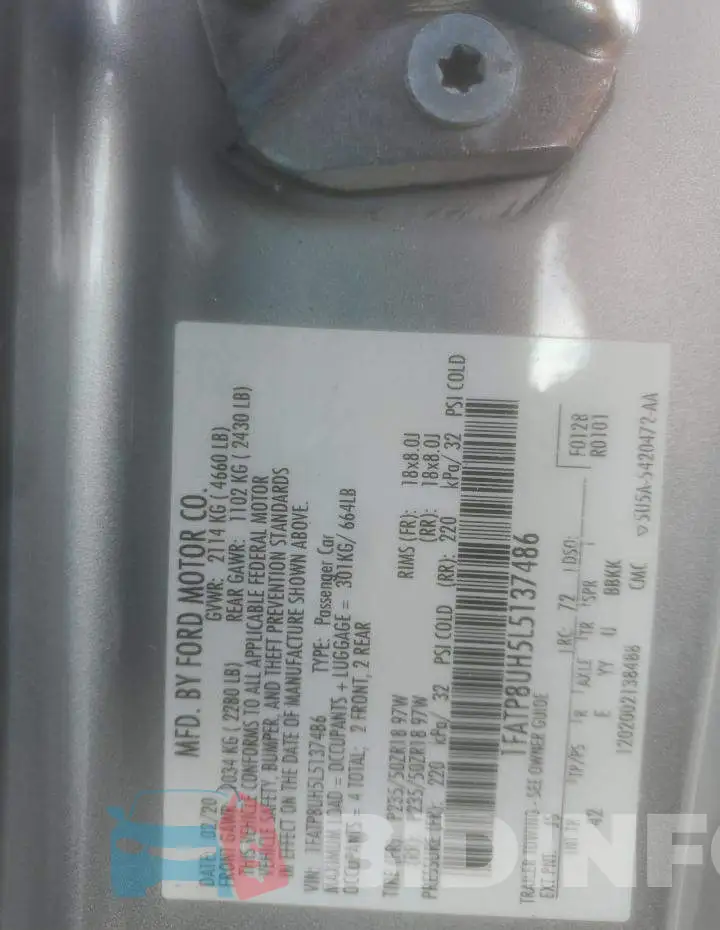 1FATP8UH5L5137486 Photo# 13