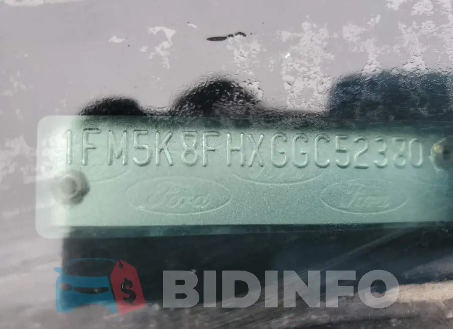 1FM5K8FHXGGC52380 Photo# 13