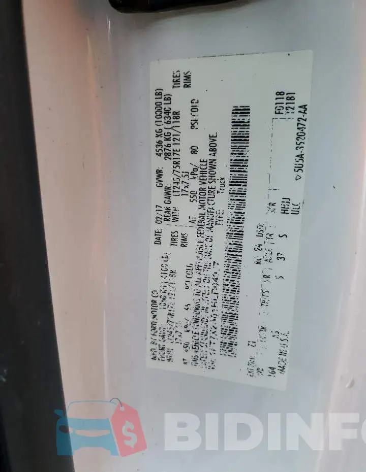 1FT7X2A61HED04977 Photo# 12