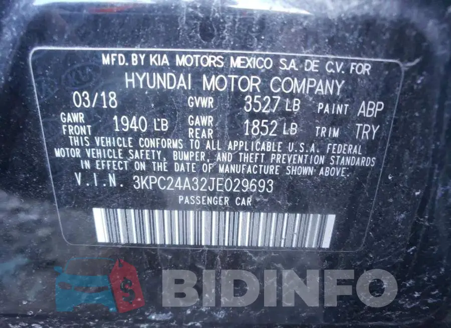 3KPC24A32JE029693 Photo# 12
