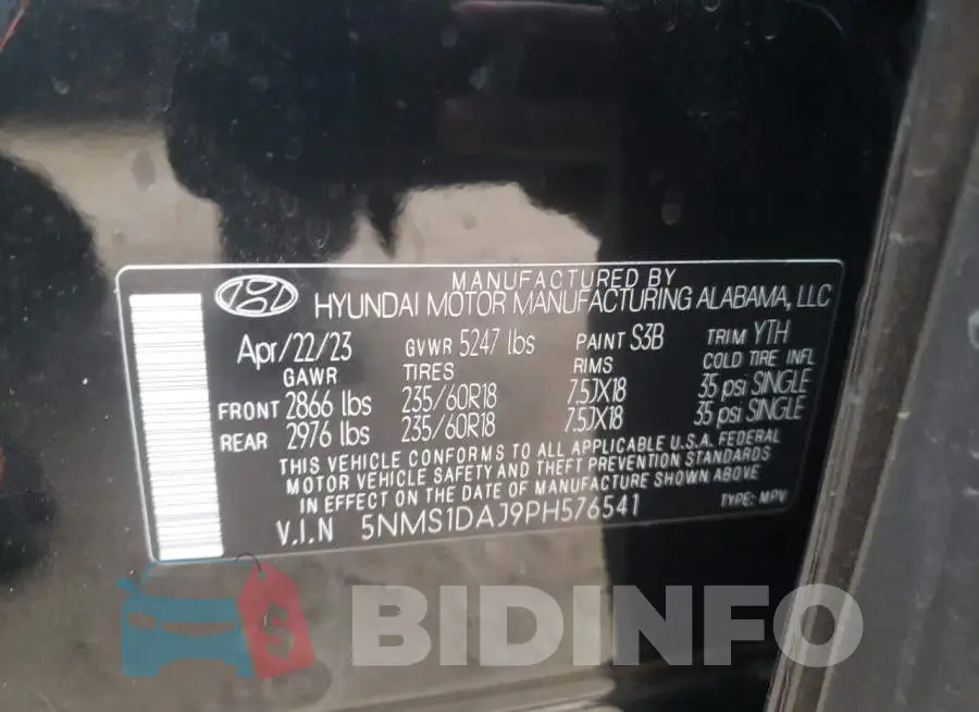 5NMS1DAJ9PH576541 Photo# 14