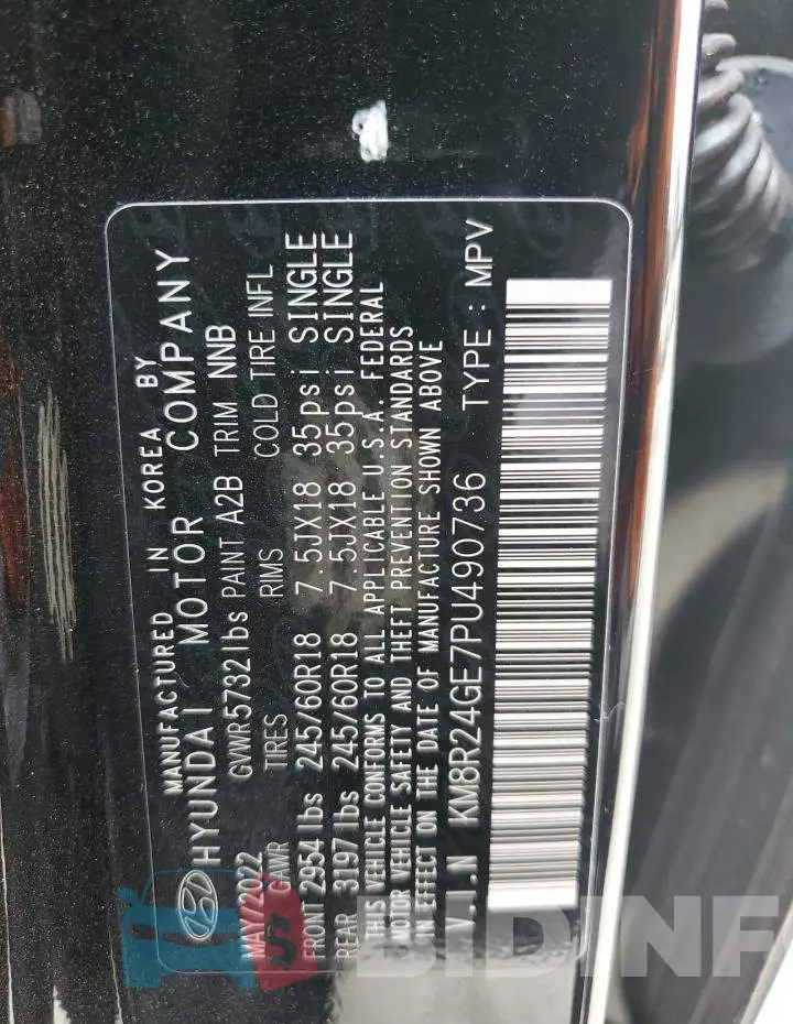 KM8R24GE7PU490736 Photo# 13