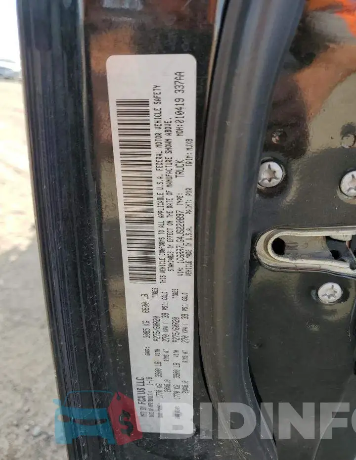 1C6RR7LG4JS220897 Photo# 12