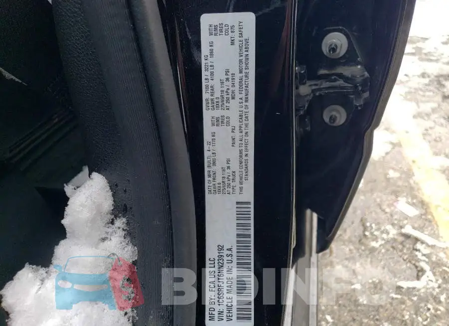 1C6SRFJT6NN239192 Photo# 12