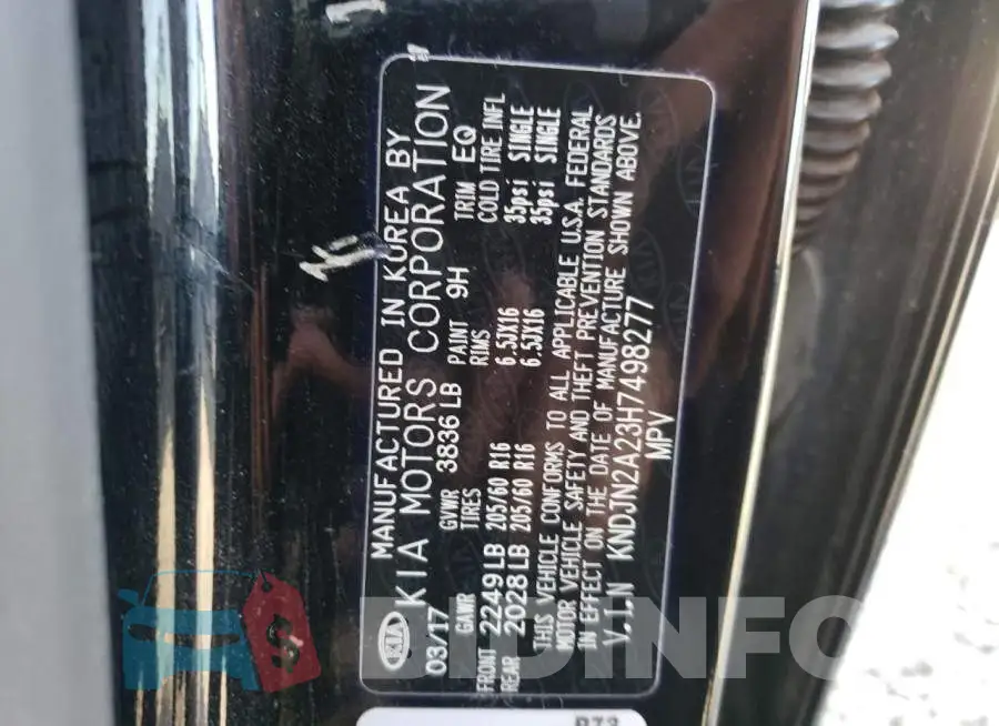 KNDJN2A23H7498277 Photo# 12